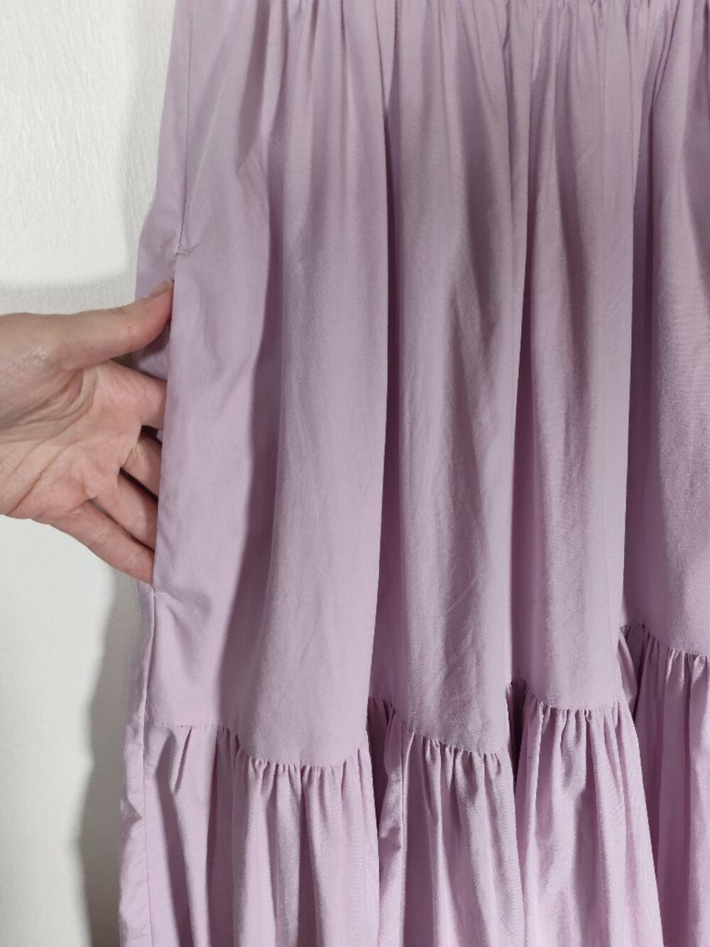 Abercrombie & Fitch Lavender Smocked Bodice Easy Maxi Dress XSP - Picture 4 of 7